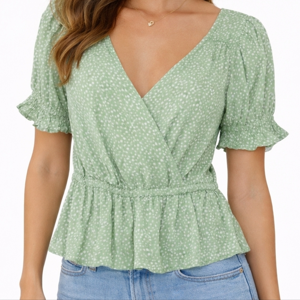 Light green Boho shirt